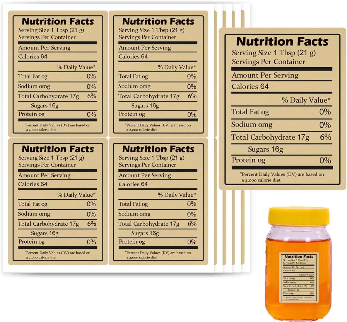 600pcs Self-Adhesive Kraft Nut - огляд і ціна Health & Wellness Lafayette