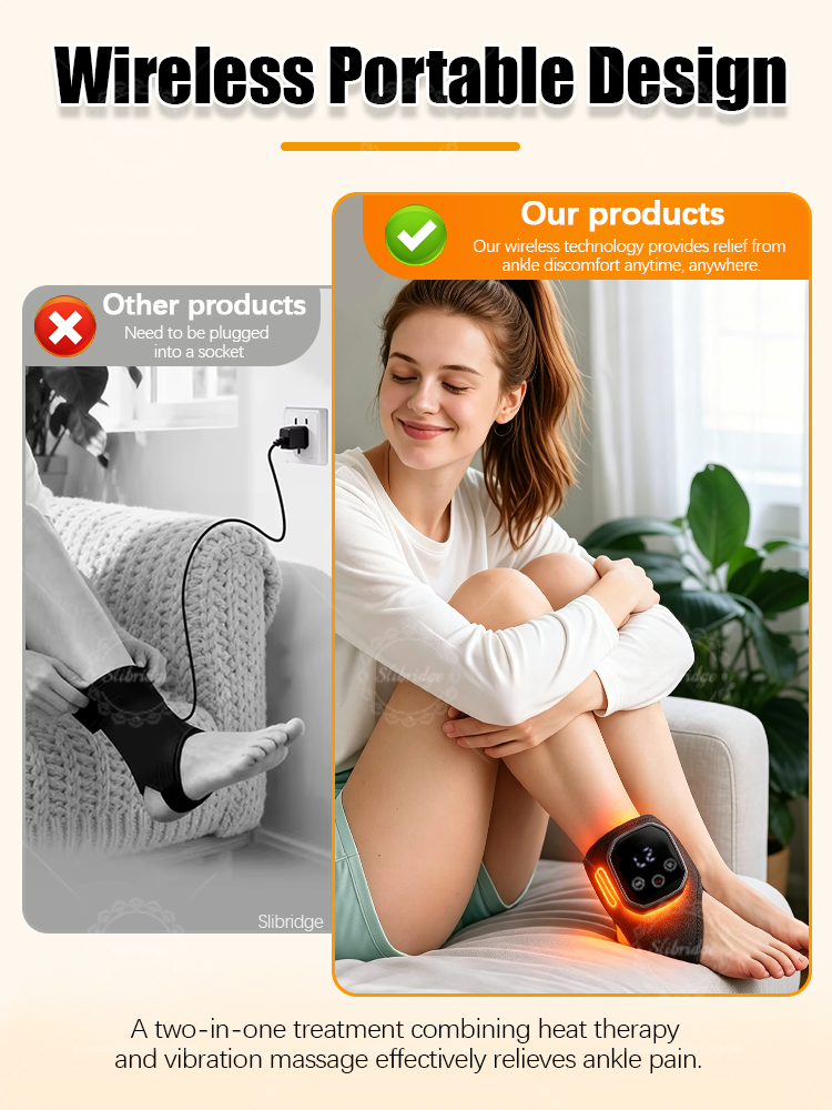 Portable Heated Ankle Massager - огляд і ціна Ankle Brace Support
